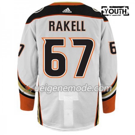 Kinder Eishockey Anaheim Ducks Trikot RICKARD RAKELL 67 Adidas Weiß Authentic